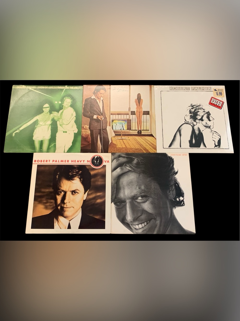 Vintage Robert Palmer Vinyl Record collection. 5 Great albums